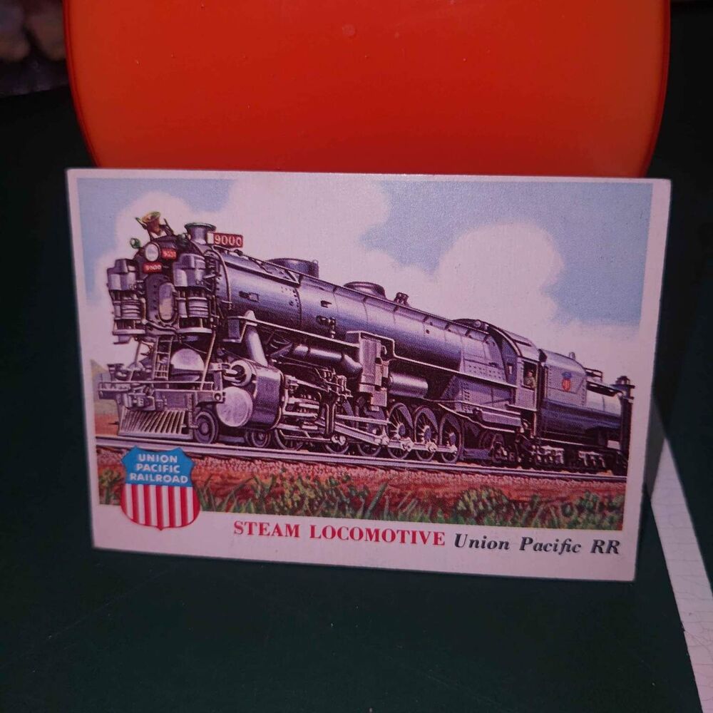 Vintage 1955 Topps Rails and Sails Steam Locomotive #126